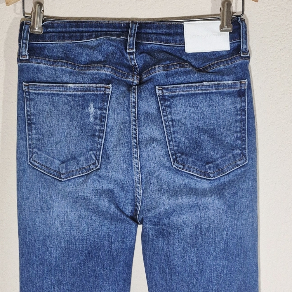 Jonathan Simkhai Jeans, High Rise Straight Jeans, Size 27 - Picture 7 of 11